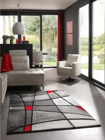 Merinos Vloerkleed Brilliance 659-930 GREY-RED