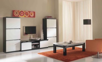 Roma Cromo Woonkamer Zwart Wit