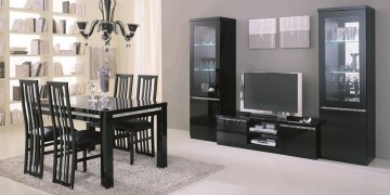 Roma Cromo Woonkamer Zwart