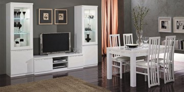 Roma Cromo Woonkamer Wit