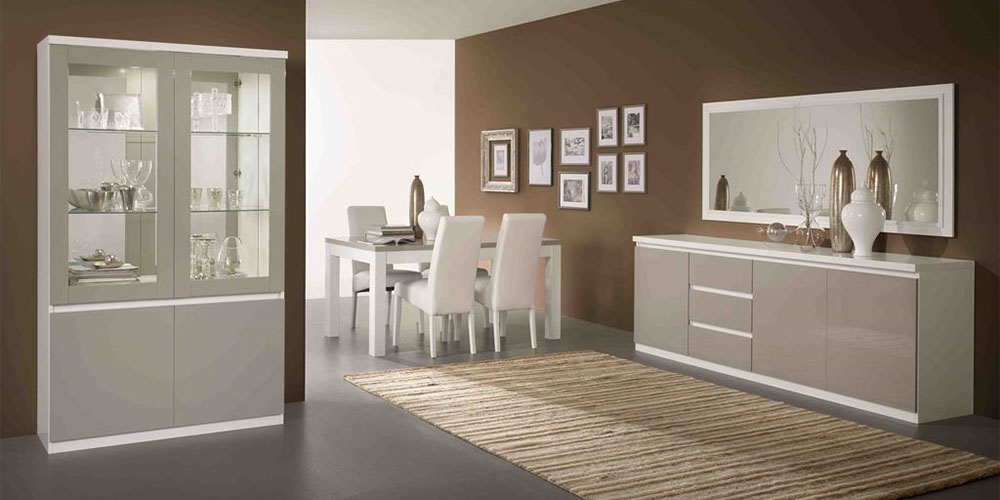 Wonderlijk Roma Woonkamer Wit Beige - Hoogglans Woonkamers - Elit Wonen GX-02